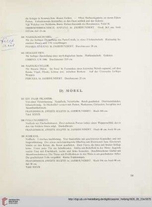 D) Möbel (Nr. 187-196)