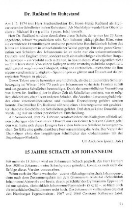 15 Jahre Schach am Johanneum