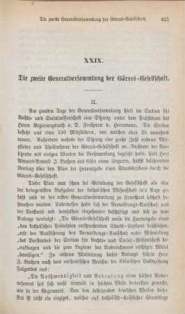 421-430 Die zweite Generalversammlung des fünfzehnten Jahrhunderts