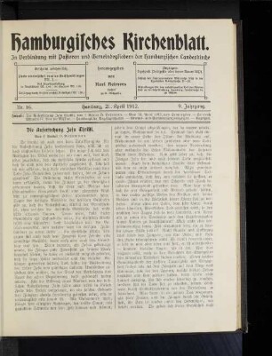 Die Auferstehung Jesu Christi. Von Senior D. Behrmann.