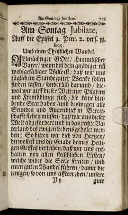 Am Sontag Jubilate [...]