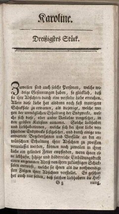 Dreißigstes Stück.
