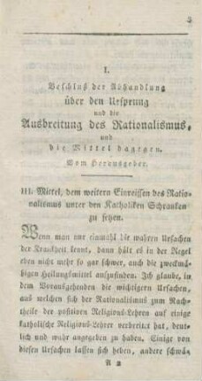 3-37 Abhandlung über den Ursprung und die Ausbreitung des Rationalismus : Schluß