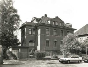 Dresden-Südvorstadt, Einsteinstraße 10. Villa. Um 1912. Straßenansicht