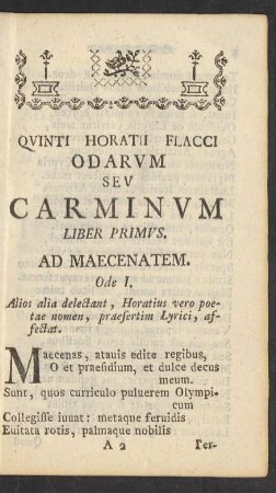 Odarum Sev Carminum