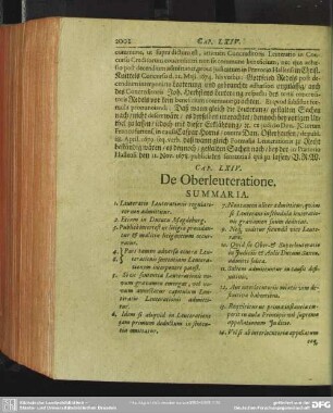 Cap. LXIV. De Oberleuteratione
