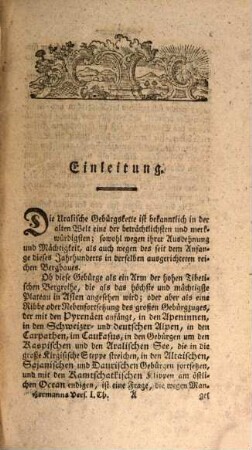 Versuch einer mineralogischen Beschreibung des Uralischen Erzgebürges, Erster Band