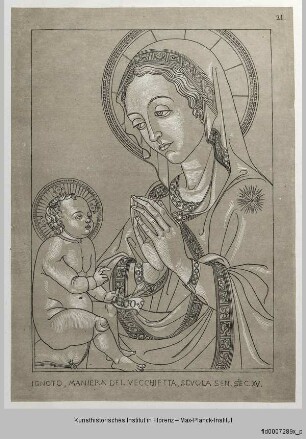 Madonna, das Christuskind anbetend (nach einem Bild der ehemaligen Sammlung Ramboux)