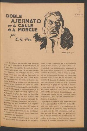 Doble asesinato en la calle de la Morgue : [Una obra maestra que creó todo un estilo literario]