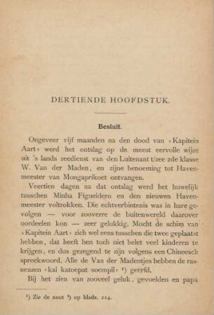 Dertiende hoofdstuk. Besluit