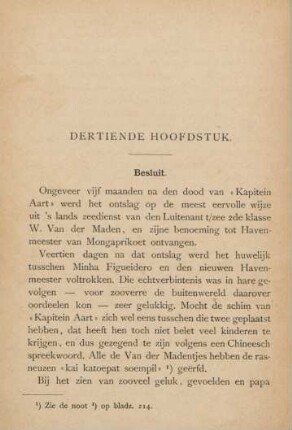 Dertiende hoofdstuk. Besluit