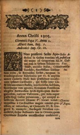 Compendium Annalium Ecclesiasticorum Eminentissimi Cardinalis Caesaris Baronii, 15. Incipiens ab Anno 1305. Perveniens usque ad Annum 1335