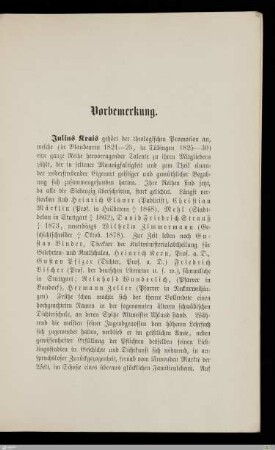 Vorbemerkung