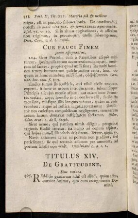 168-171, Titulus XIV
