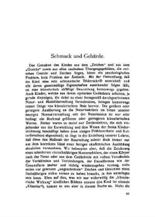 Schmuck und Gebärde