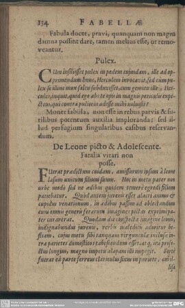 De Leone picto & Adolescente. Fatalia vitari non posse