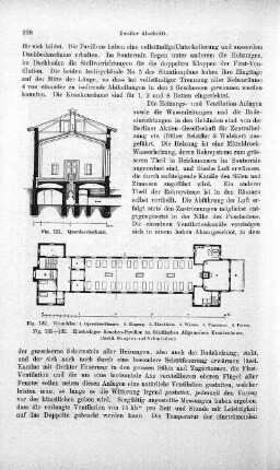 Fig. 131-132. Einstöckiger Kranken-Pavillon im Städtischen Allgemeinen Krankenhause