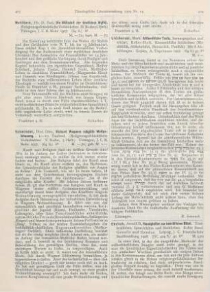 403-404 [Rezension] Schmiedel, Otto, Richard Wagners religiöse Weltanschauung