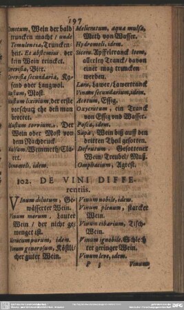102. De Vini Differentiis