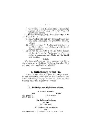 Nachträge zum Mitgliederverzeichnis