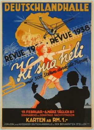 Plakat zu der Revue "Ki sua heli" [I]
