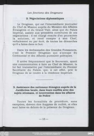 2. Négociations diplomatiques