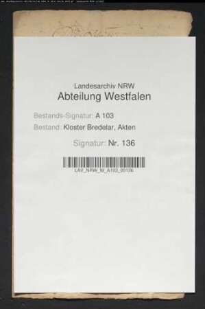 Appellationsschreiben des Joist Bigge, Joist Ramspoet und Engelbracht Schener, Bürger zu Marsberg, an einen Notar in Sachen gegen Elisabeth Heiniken.