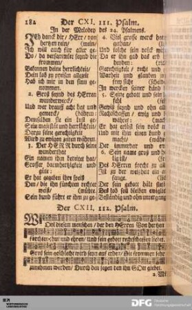 [111. bis 120. Psalm]