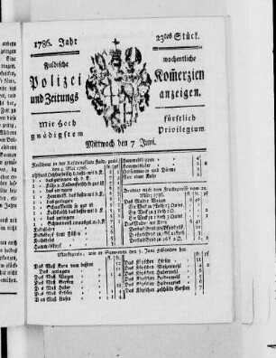 23tes Stück., Ausgabe vom 7. Juni 1786