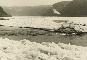 Eisperiode 1954 bei Kaub/Rhein