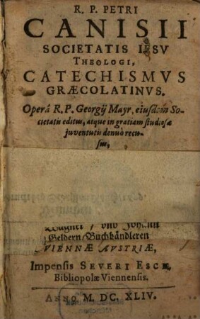 Catechismus graeco-latinus