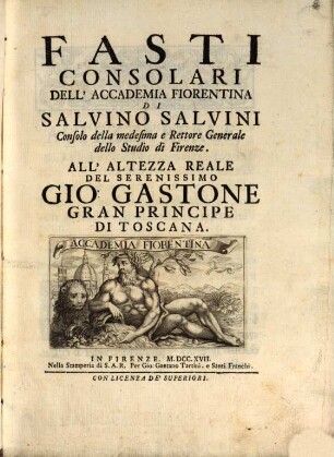 Fasti consolari dell'Accademia Fiorentina