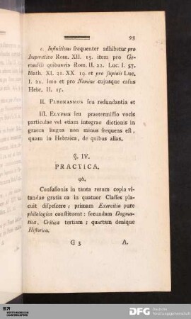§. IV. Practica.