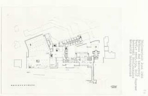 Rathaus, Bonn-Bad Godesberg (Diplomarbeit bei Bernhard Hermkes): Grundriss Untergeschoss