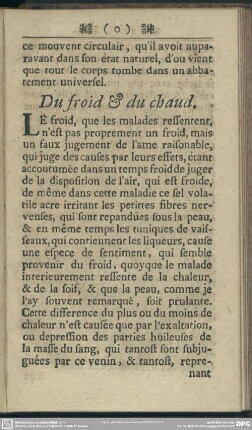 Du froid & du chaud