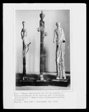 Männliche Bronzestatuetten, Praneste