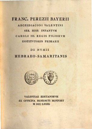 De nummis Hebraeo-Samaritanis