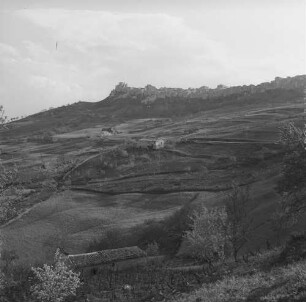Sizilien, Petralia Soprana, Blick zur Stadt