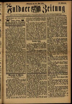 Ausgabe vom Mittwoch, den 30. Mai 1894.