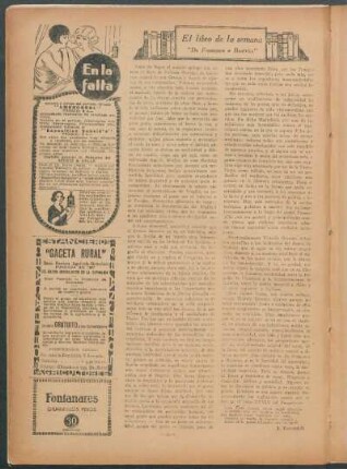 El libro de la semana : "De Francesca a Beatrice"