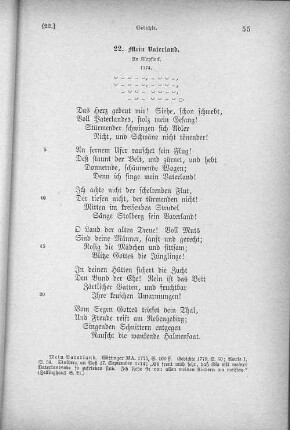 22. Mein Vaterland.