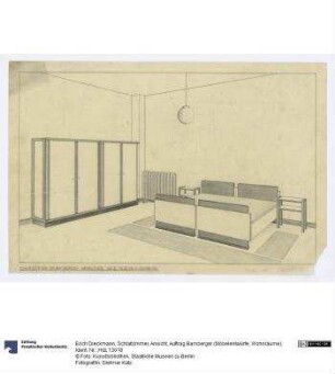 Schlafzimmer, Ansicht (Auftrag Bamberger)