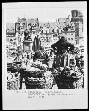 Nürnberg, Marktfrauen, Hans-Sachs-Platz