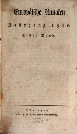 Europäische Annalen. 1816, 1