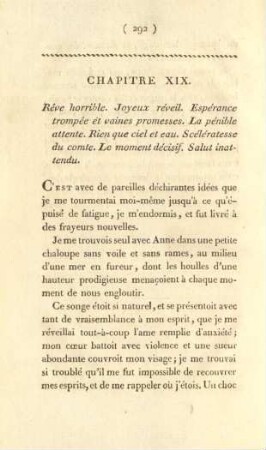 Chapitre XIX. Réve horrible. Joyeux réveil ...