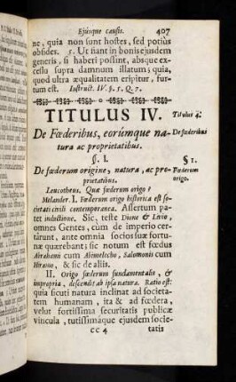 407-423, Titulus IV