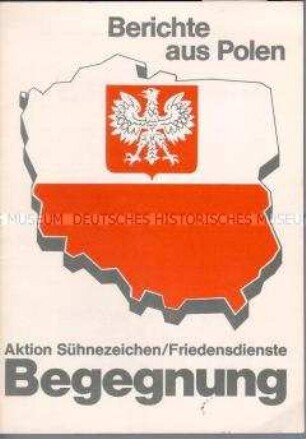 Informationsschrift der Aktion Sühnezeichen zu den Beziehungen zwischen der Bundesrepublik und Polen