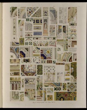 55. (XIX). Key for colouring the plates 1 to 31: Palaces, villas etc: