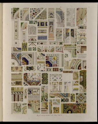55. (XIX). Key for colouring the plates 1 to 31: Palaces, villas etc: