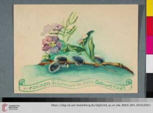 Postkarte von Elfriede Lohse-Wächtler an Sidonie Wächtler